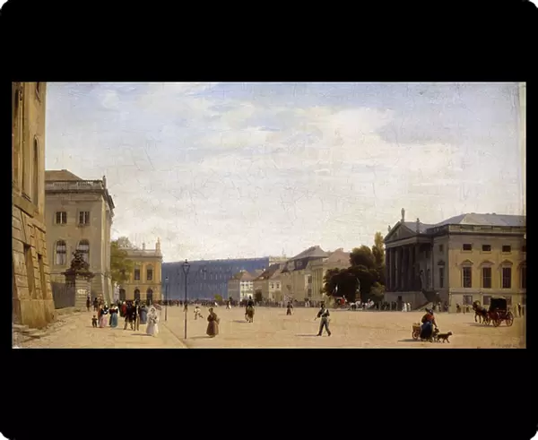 Unter den Linden, Berlin, 1836 (oil on canvas)