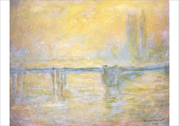 Charing Cross Bridge, Fog; Charing Cross Bridge, Brouillard, 1902 (oil on canvas)