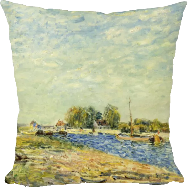 The Canal at Loing; Le Canal du Loing, 1884 (oil on canvas)
