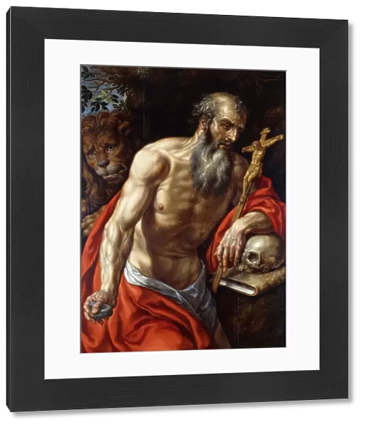 Saint Jerome, (oil on panel)