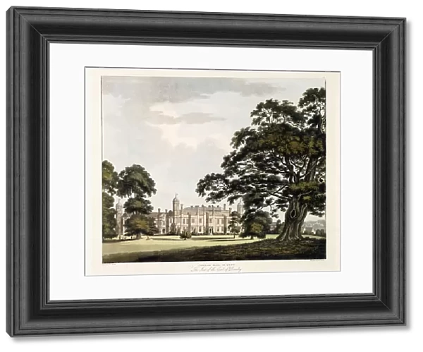 Cobham Hall in Kent, 1800 (hand-coloured aquatint)