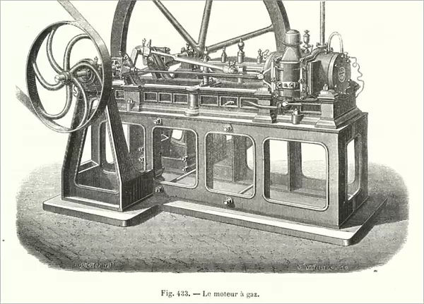 Le moteur a gaz (engraving)