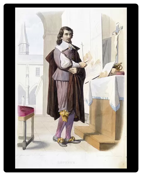 Portrait of Eustache Le Sueur, French painter (1616-1655)