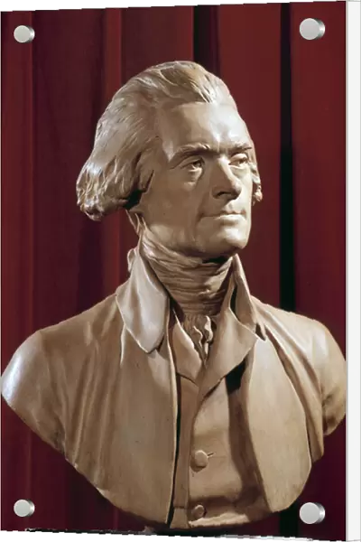 Bust of Thomas Jefferson (1742-1826) President of the United States Sculpture of Pierre