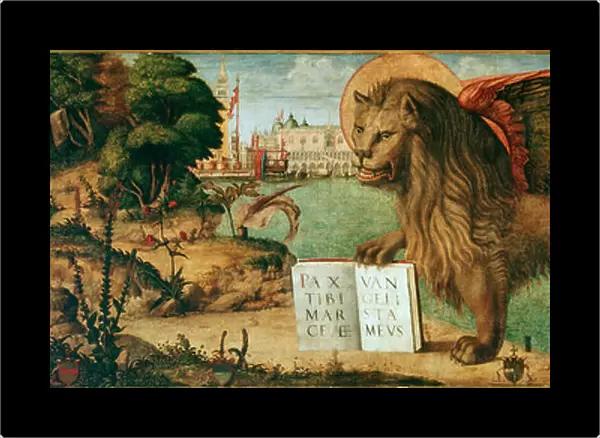 The lion of St Mark (Painting, 1516)