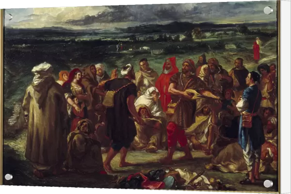 Arab jesters. Painting by Eugene Delacroix (1798-1863), 1848. Oil on canvas