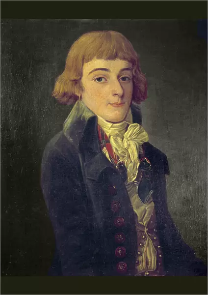 Presume portrait of Louis Antoine de Saint Just (Saint-Just)