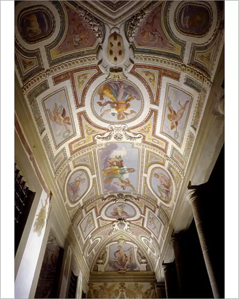 Fresco of the ceiling of the loggia of the Villa Medicea, called the Ferdinanda