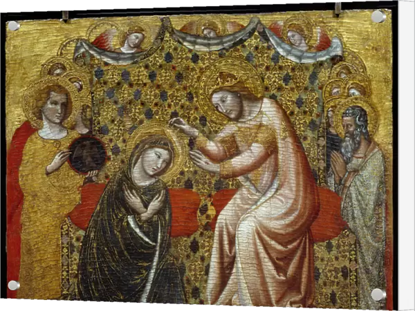 Coronation of the Virgin Wood Painting by Vitale da Bologna (1289  /  1309-1359  /  1369) Paris