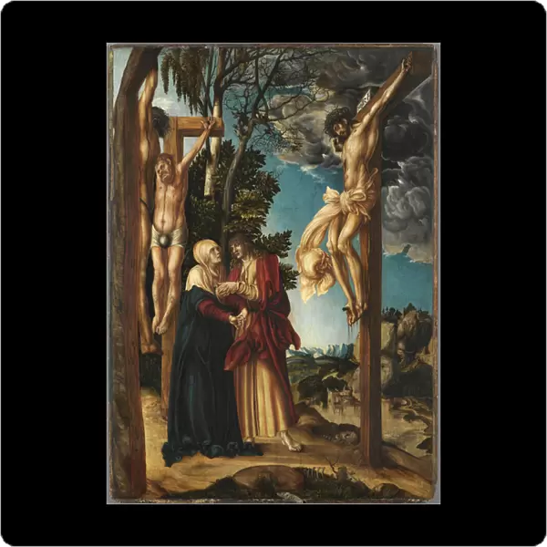 The Crucifixion, by Cranach, Lucas, the Elder (1472-1553). Oil on wood, 1503