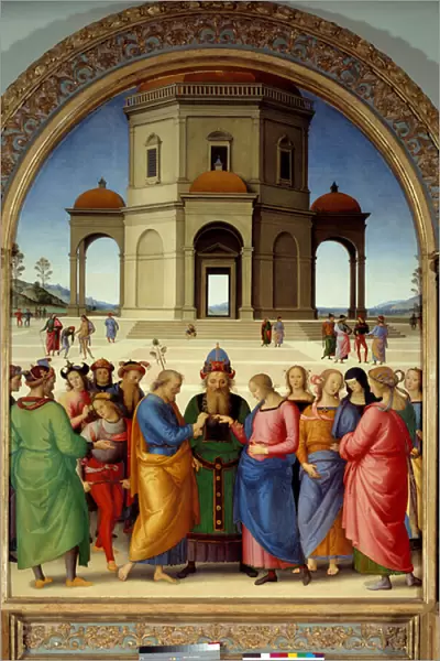 The Marriage of the Virgin Painting by Pietro Vannucci dit Il Perugino (The Perugin