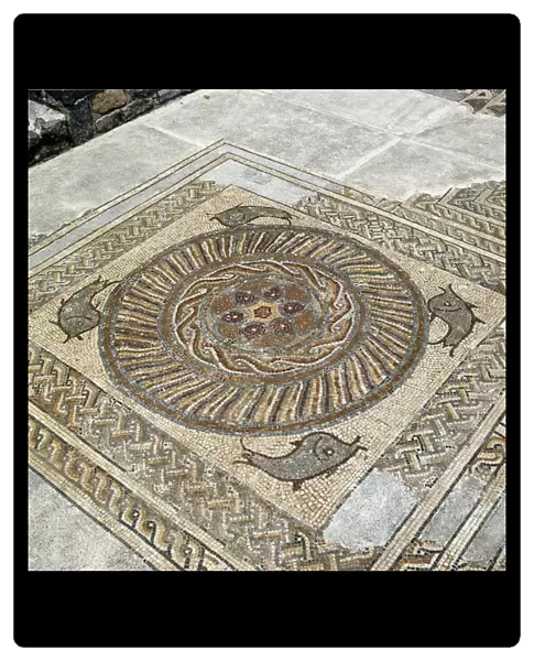 Remains of the mosaics of the roman city