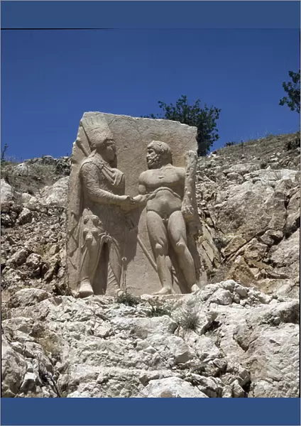 Hercules welcoming a king of Commagene (Relief, 163 BC)
