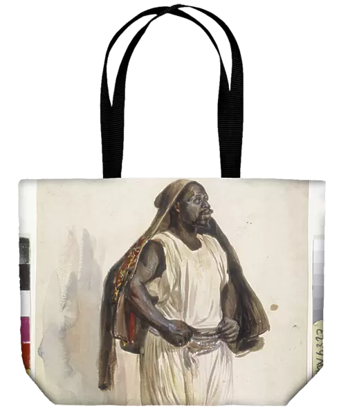 Orientalists: representation of a Biskry, porter in Algiers (illustration)