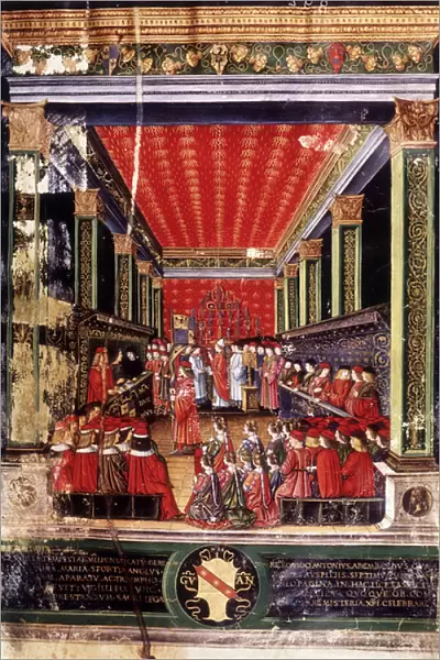 Coronation of Ludovico il Moro, 15th century (miniature)