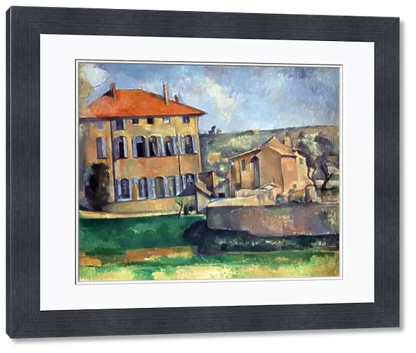 Maison et ferme a Jas de Bouffan - House and Farm at Jas de Bouffan par Cezanne