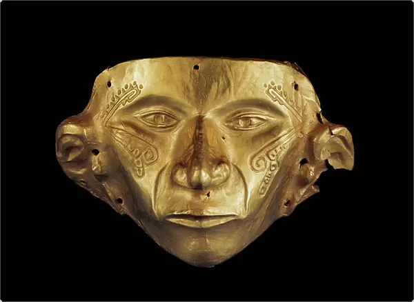 Pre-Colombian mask from the Archaeological Park of Tierradentro