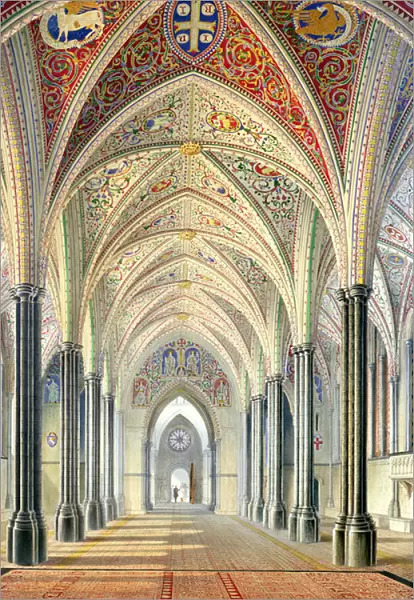Interior of Temple Church Choir, 1848