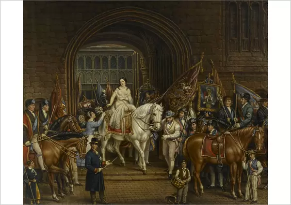 Lady Godiva Procession of 1829, 1867 (oil on canvas)