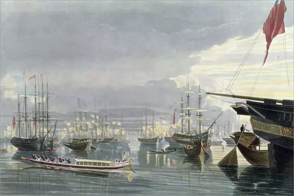 A View of the River, Shipping and Town of Calcutta, from near Smiths Dock, 1837