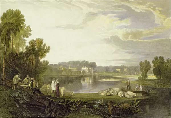 Alexander Popes Villa, Twickenham 1811 (engraving)