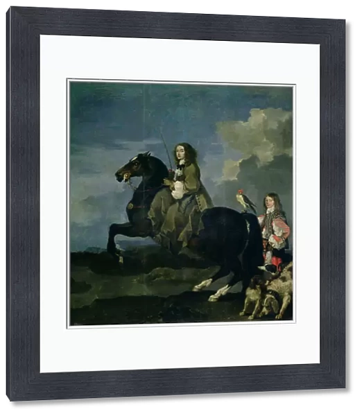 Christina of Sweden (1626-89) on Horseback, 1653 (oil on canvas)