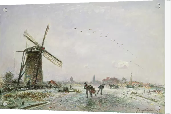 Ice-Skaters in Holland, 1872