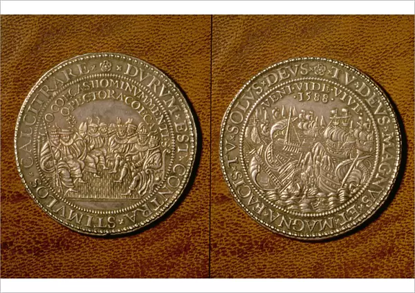 Medal commemorating the Defeat of the Spanish Armada, 1588 (silver)
