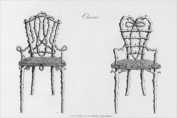 Chairs, from Grotesque Architecture, or Rural Amusement, by William Wrighte