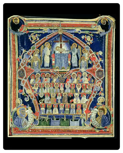 Historiated initial A depicting The Last Judgement (vellum)