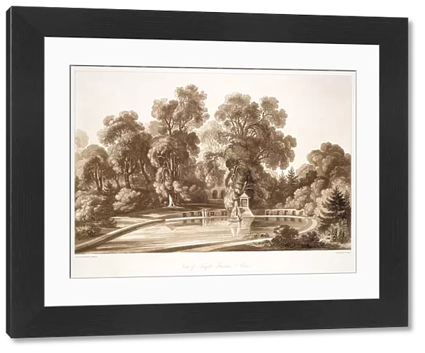 View of the Temple Fountain and Cave, Sezincote, engraved by Frederick Christian Lewis