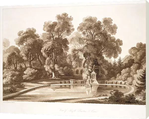 View of the Temple Fountain and Cave, Sezincote, engraved by Frederick Christian Lewis