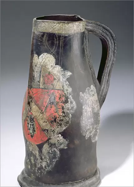 Blackjack jug, 1712 (leather)