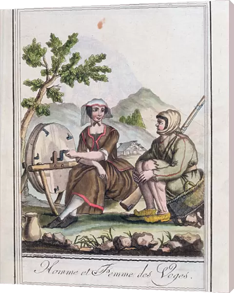 A Man and Woman from the Vosges, from the Encyclopedie des Voyages