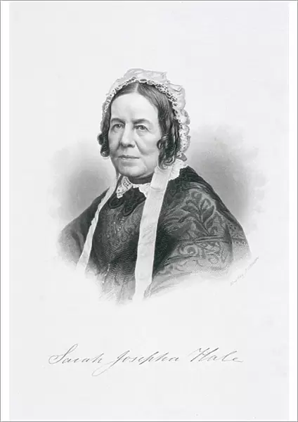 Portrait of Sarah Josepha Hale (1788-1879) (engraving)
