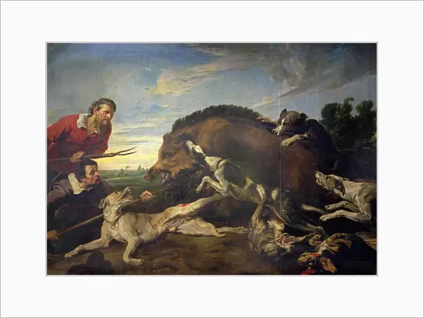 The Wild Boar Hunt, c. 1640 (oil on canvas)