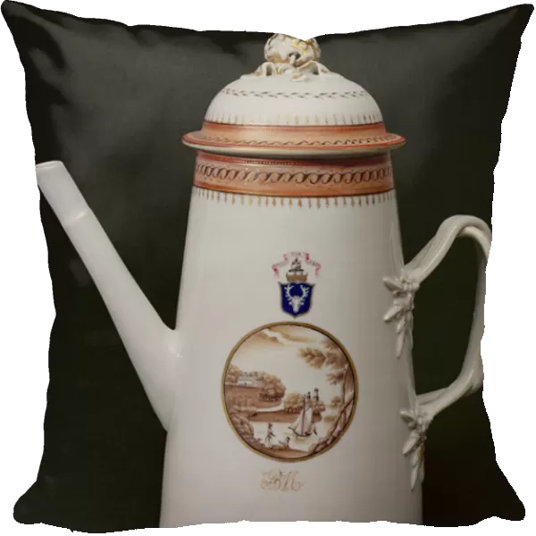 Armorial Coffee Pot, with the arms of Machenzie, c. 1790 (porcelain)