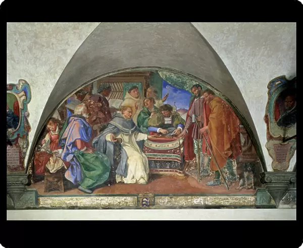 St. Antoninus Drives Away Two False Beggars, lunette, 1613 (fresco)
