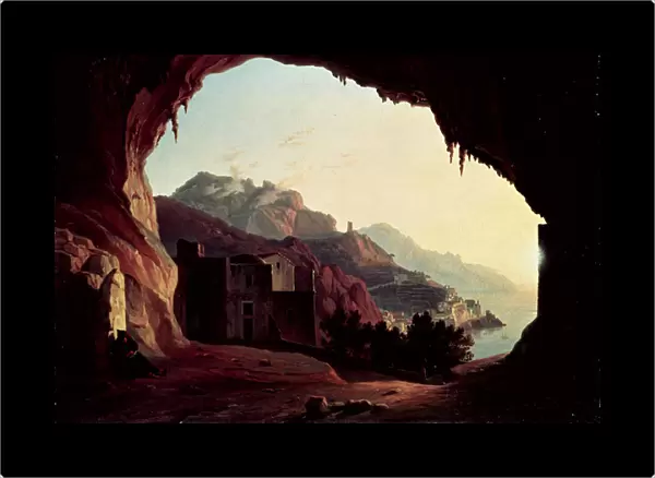 Grotto near Amalfi, c. 1828 (oil on canvas)