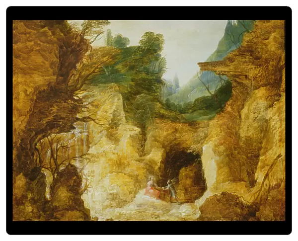The Temptation of Christ (oil on panel)