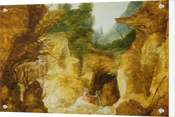 The Temptation of Christ (oil on panel)
