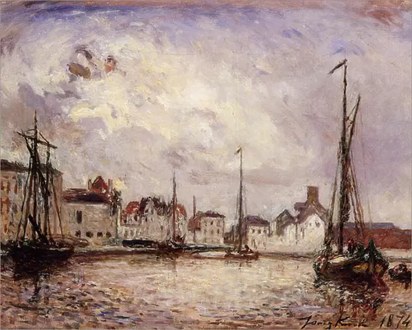 Brussels, The Warehouse District, 1874 (oil on canvas)