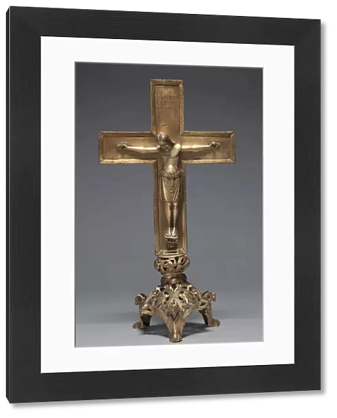 Altar Cross with Stand, Hildesheim, Lower Saxony, 1140-1150 (bronze: cast, gilded