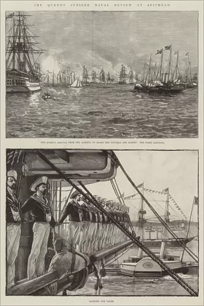 The Queens Jubilee Naval Review at Spithead (engraving)