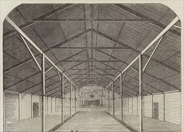 Temperance Pavilion, erected at Dunse (engraving)