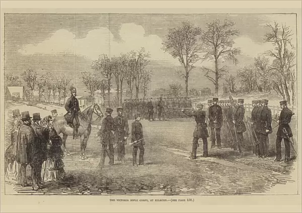 The Victoria Rifle Corps, at Kilburn (engraving)