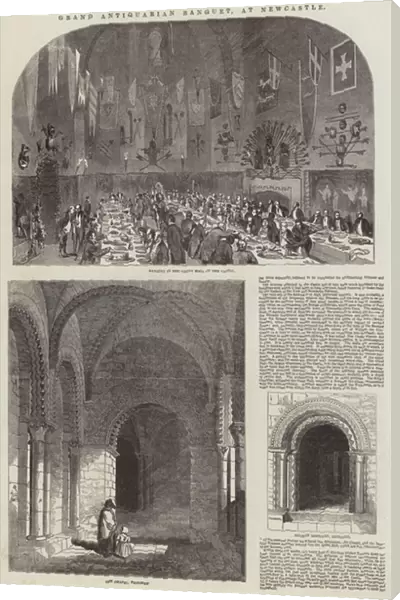 Grand Antiquarian Banquet, at Newcastle (engraving)