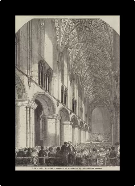 The Grand Musical Festival in Hereford Cathedral (engraving)