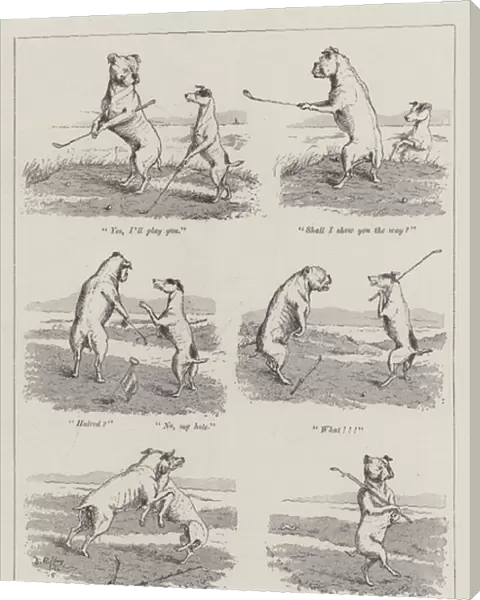 The Golfing Doggies (engraving)