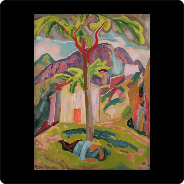Figure Resting under a Tree, St. Agnes, 1915 (oil on canvas)